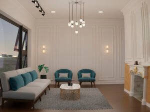 Indo-Modern interiors by Sowbhagyaa Construction